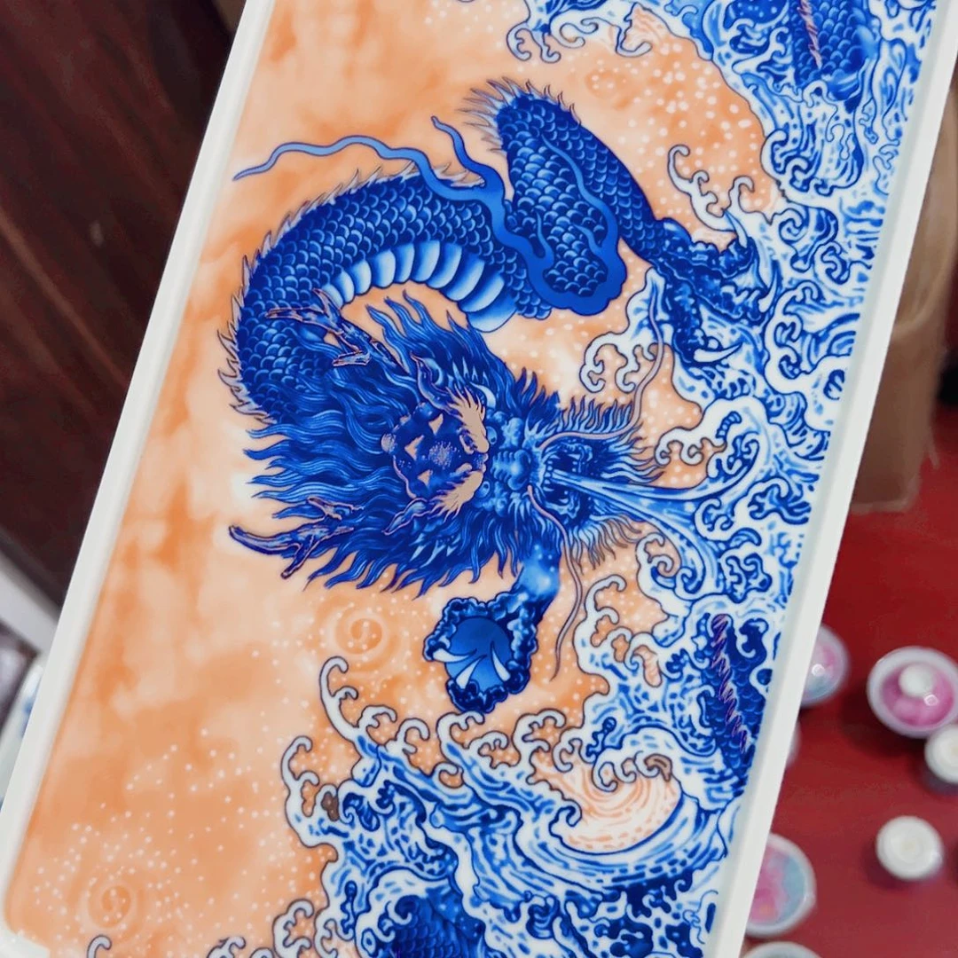 忧***》瓷片景德镇陶瓷艺术价格