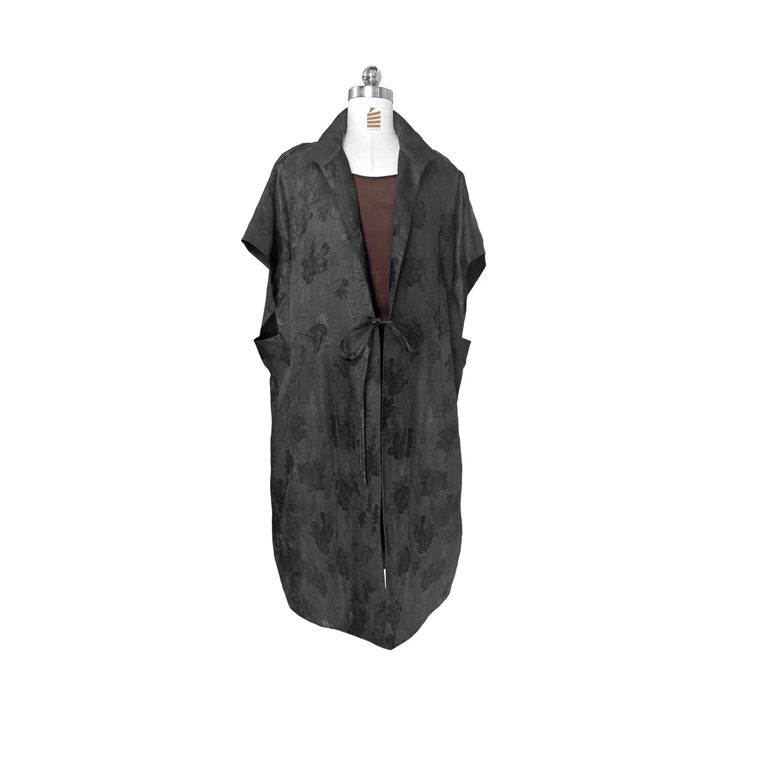 芬芳-蝶戏牡丹重锻廓形马甲