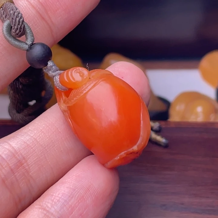 田黄石L**K寿山红田石