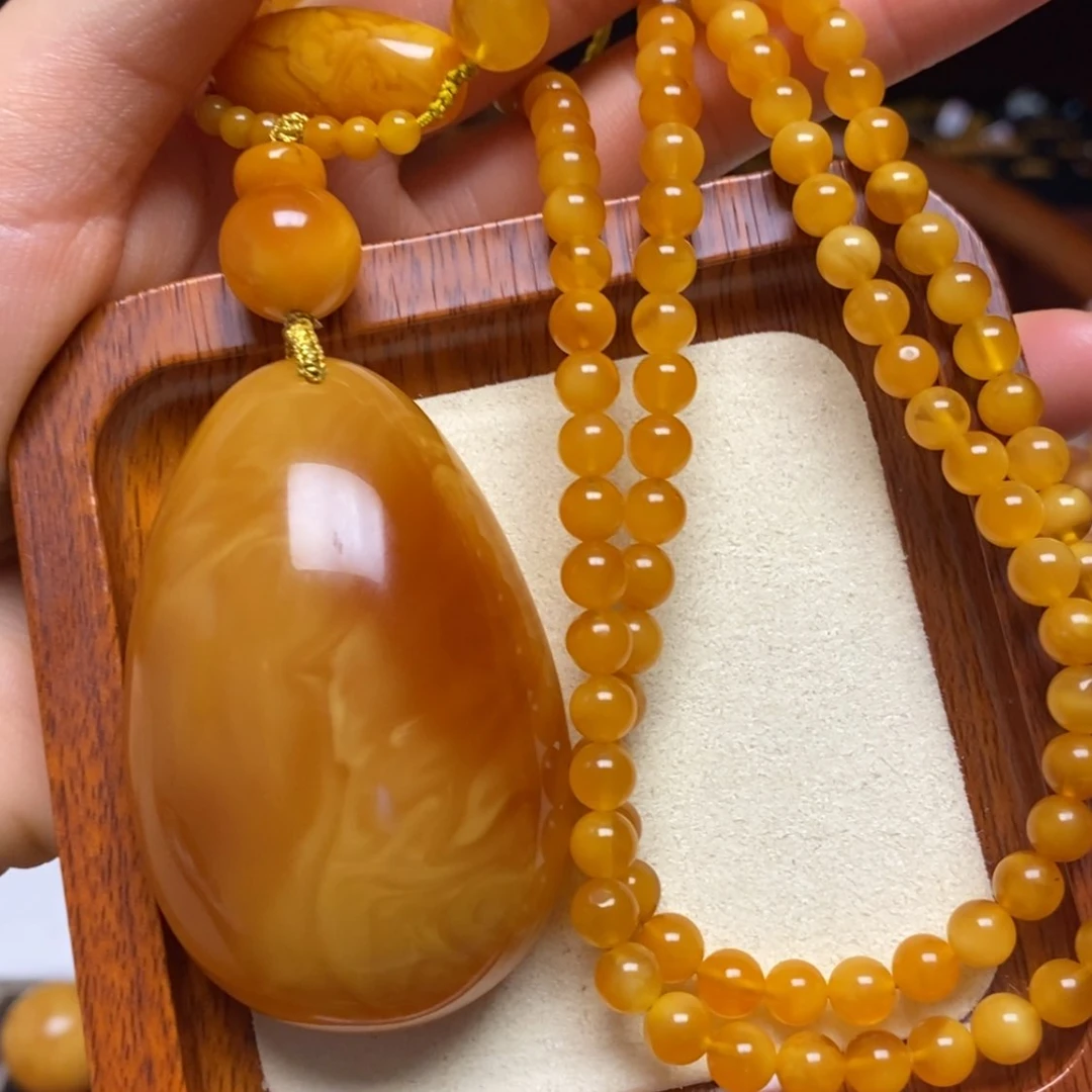 【闪购商品】蜜蜡颈饰未镶嵌项链