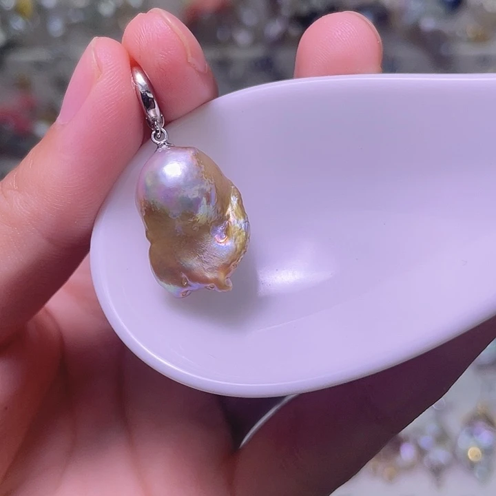 颈饰合金淡水珍珠24