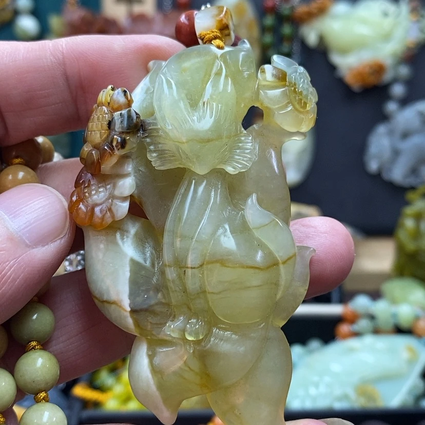 【闪购商品】蛇纹石玉吊坠未镶嵌