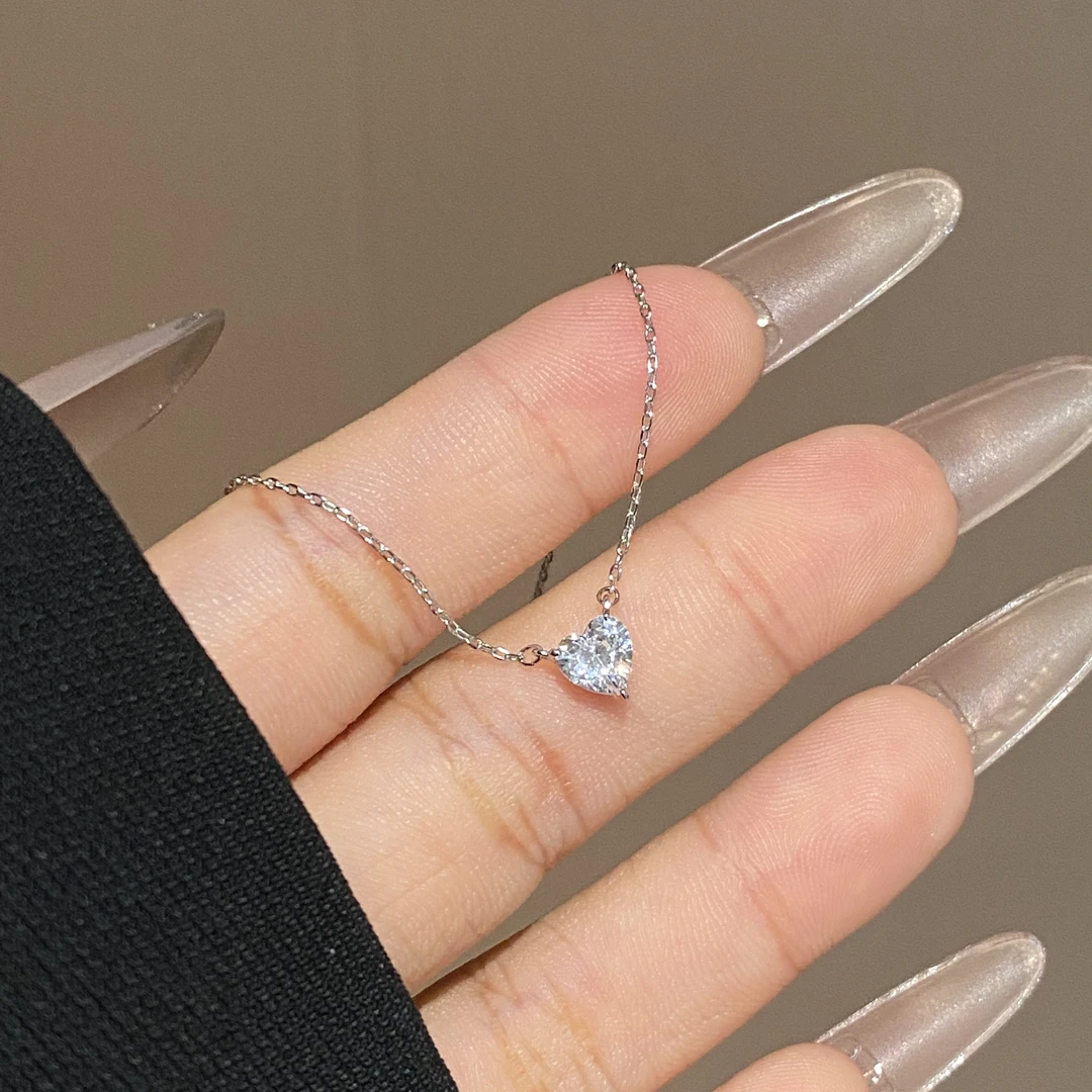 铜合金合成锆石项链 简约大气时尚百搭甜美精致项链A2785