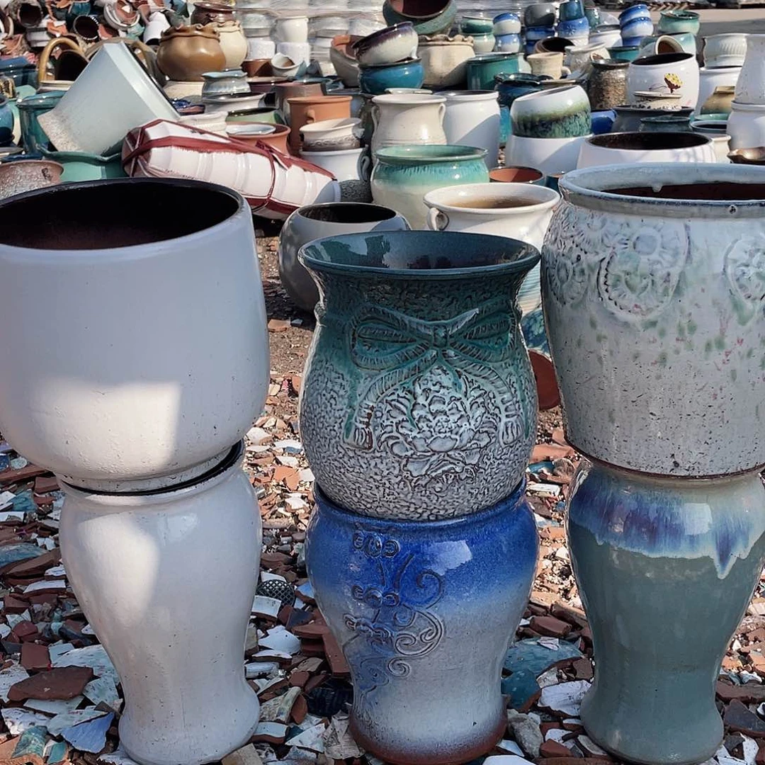 红陶王嫂花盆0216-873框