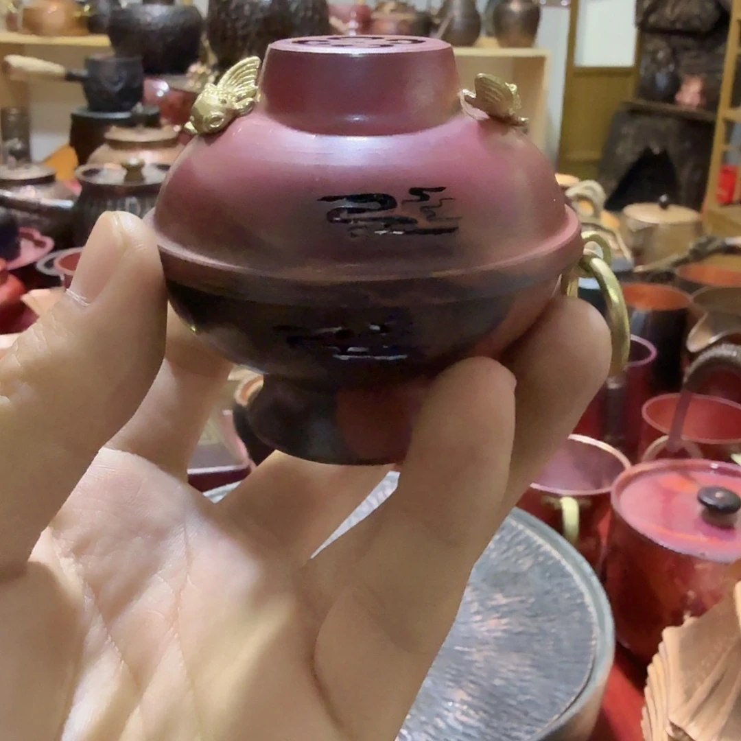 紫铜手工制作摆件一个