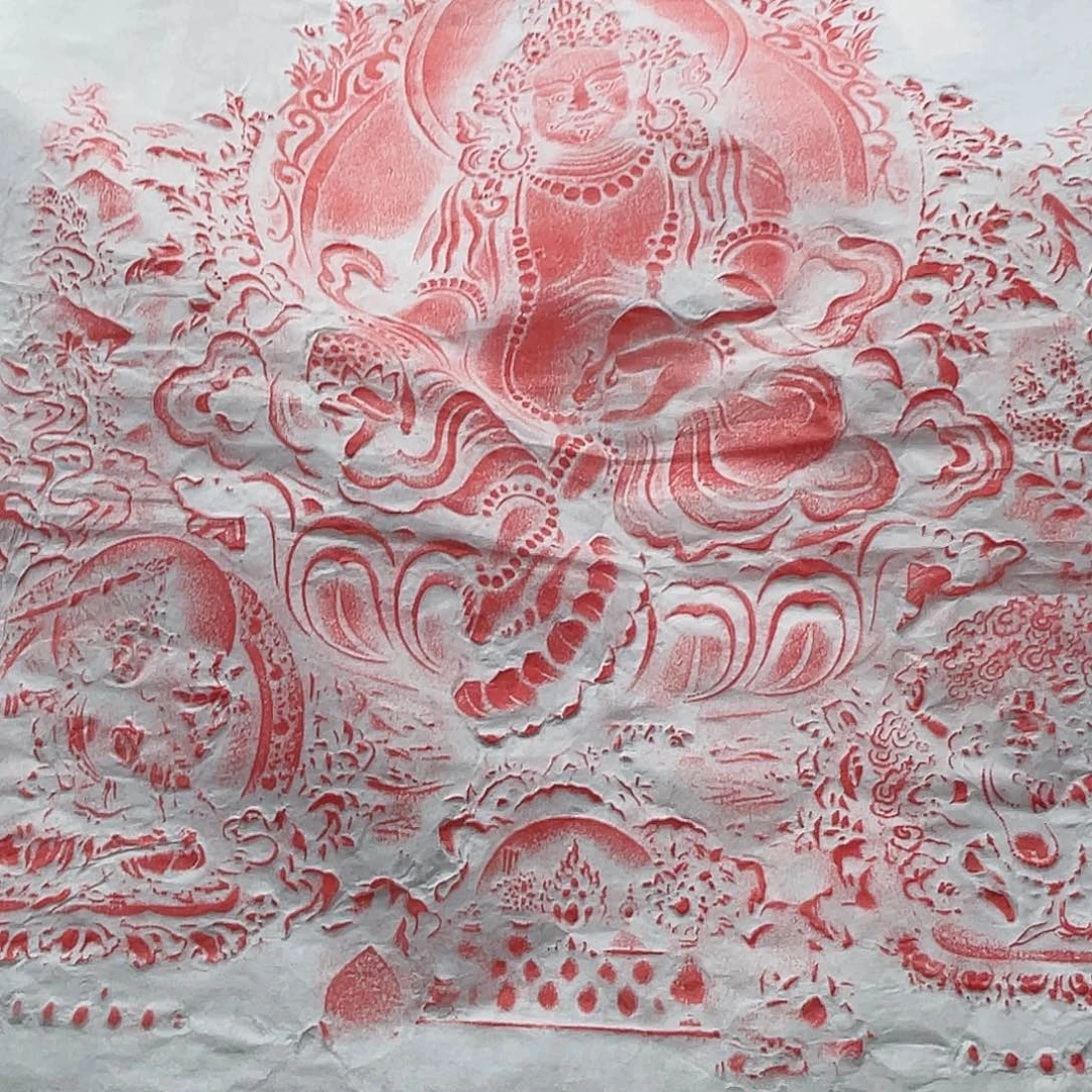 昌化石印石黄财神拓片