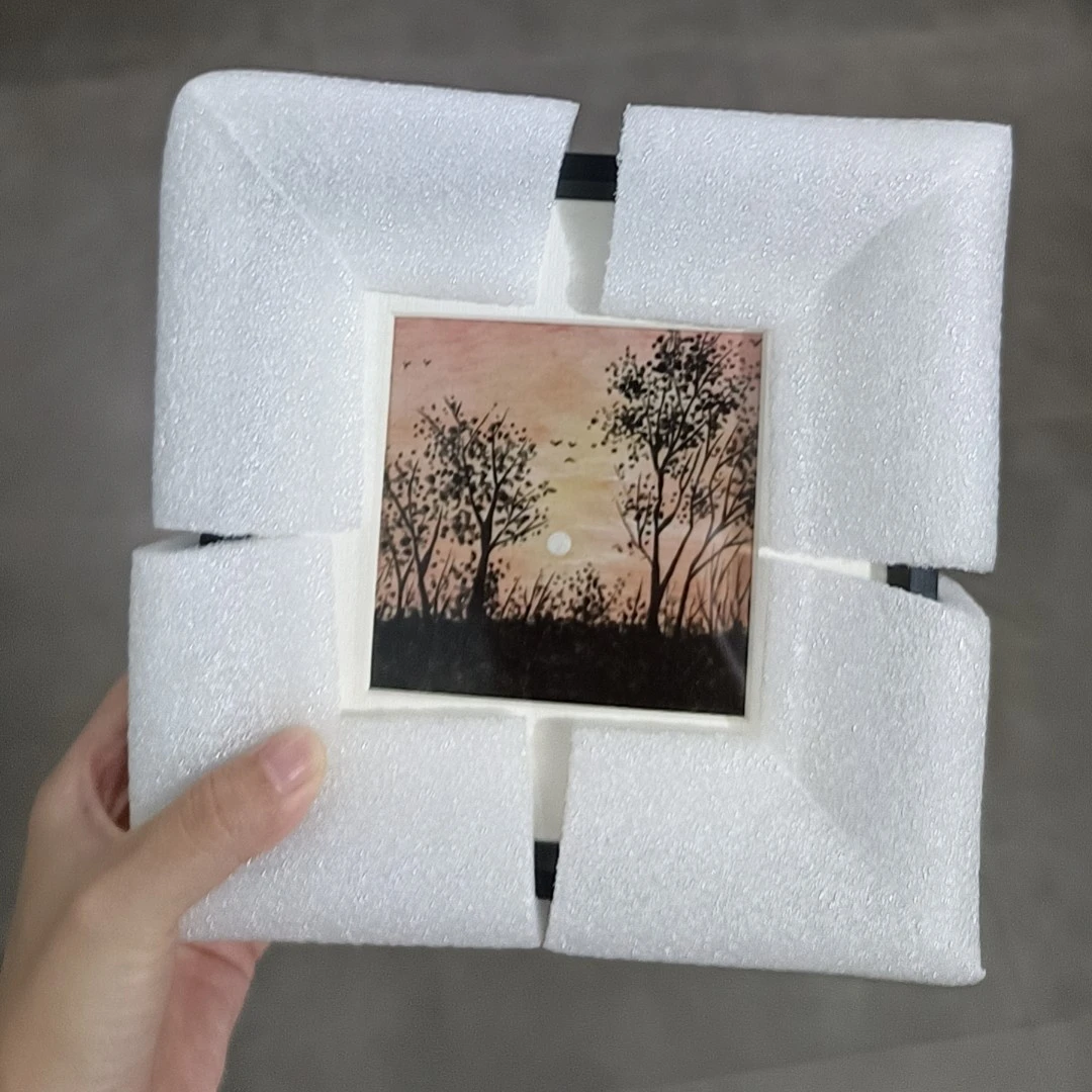 家居装饰画剪纸套色风景剪纸配镜框特色中国风