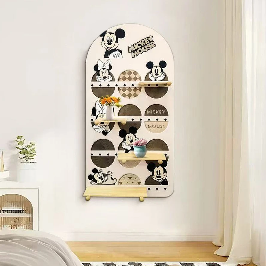 BE-006中古风卡通米奇洞洞板装饰画玄关走廊多功能置物挂画捡漏3