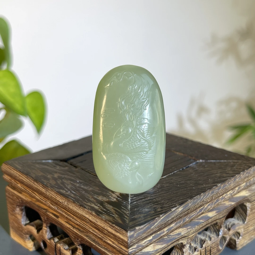 JTA26-43  和田玉-鸳鸯