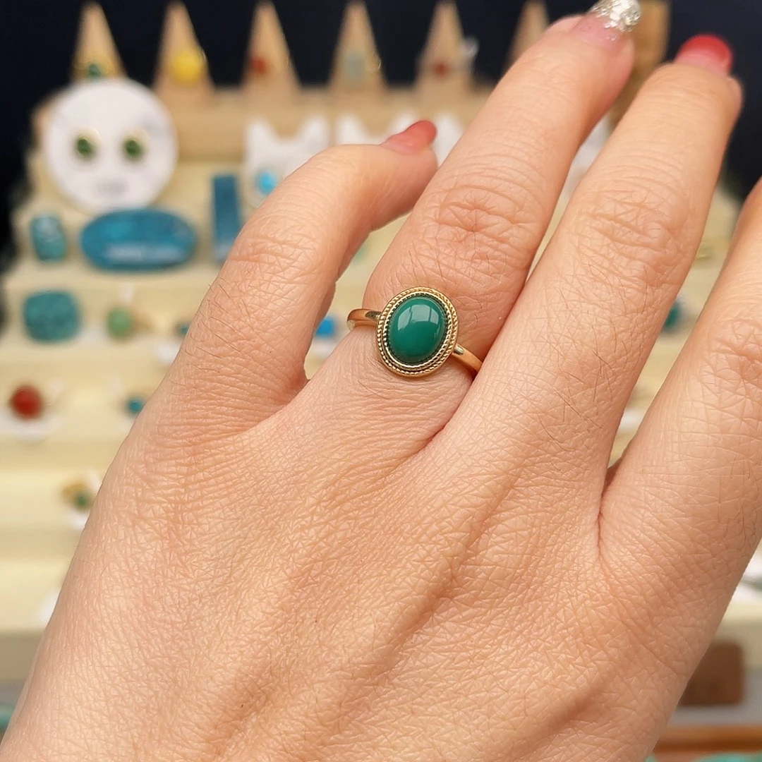 绿松石戒指合金女戒