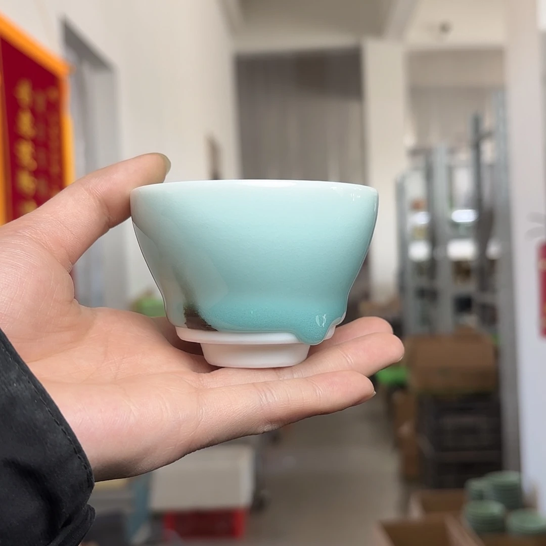 龙泉云间青瓷小米茶器