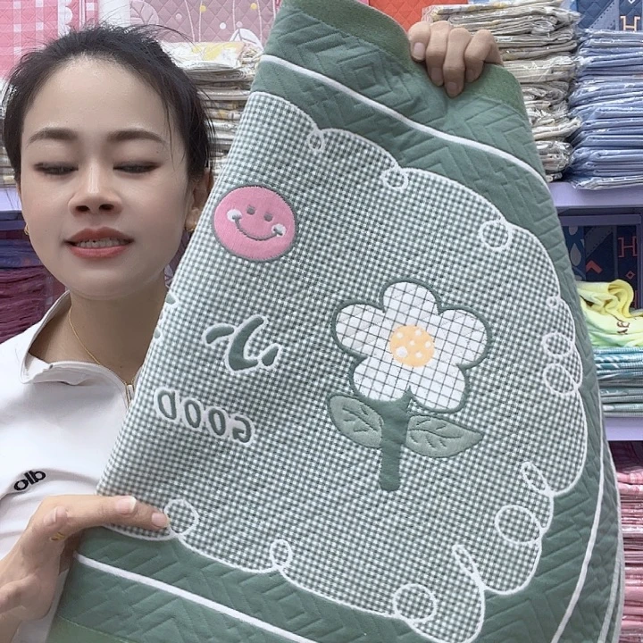 棉绿色小幸福纯棉