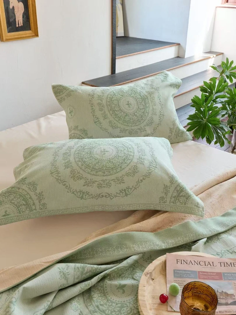 双面植物染色枕巾52*78一对装