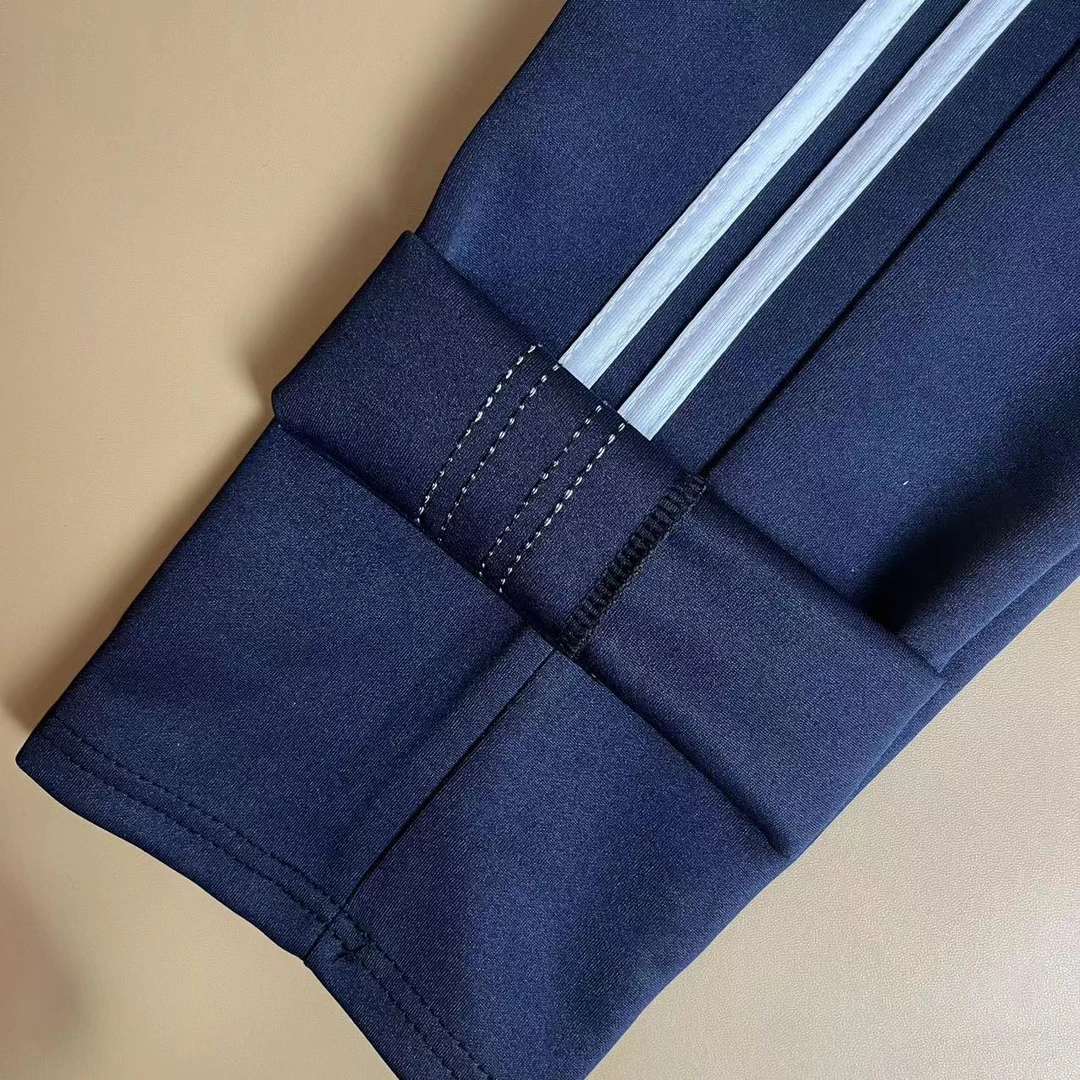 双白条校服裤子藏蓝色春秋夏季男女中小学生休闲运动校裤儿童长裤