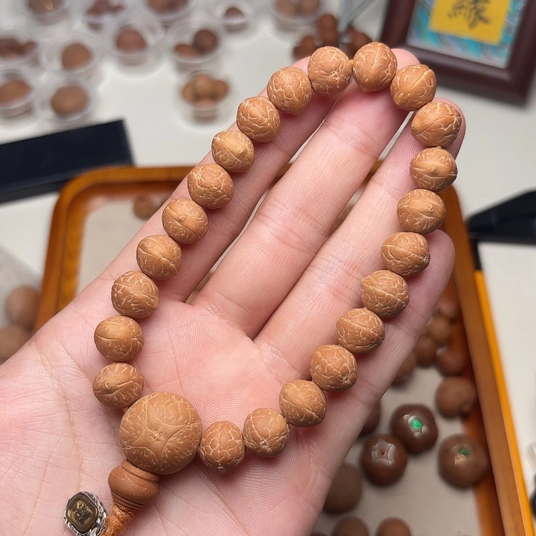 凤眼菩提手串精品实心红皮矮桩手串1.1特价一条