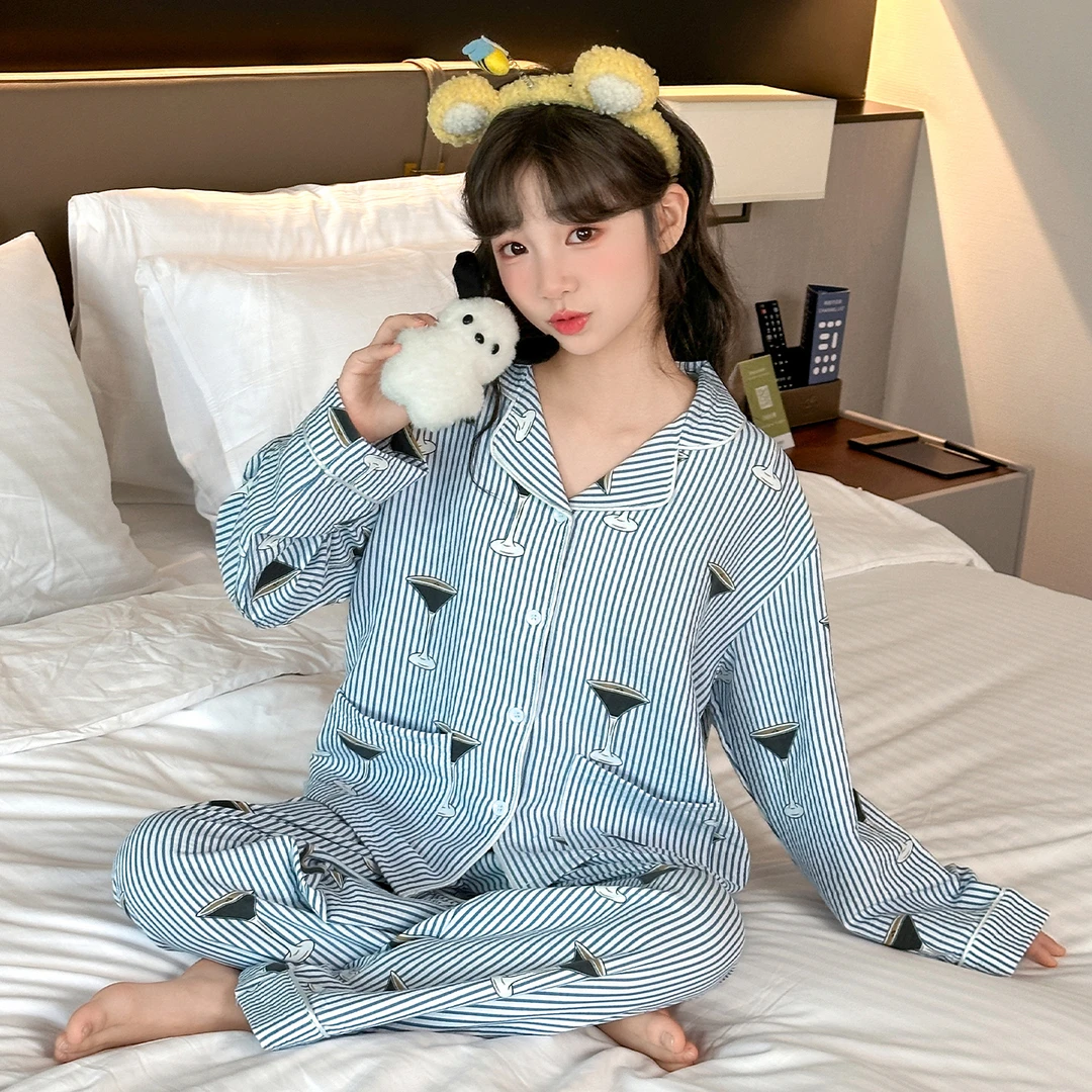 女童睡衣春秋季长袖2025新款儿童网红洋气家居服套装中大童空调服