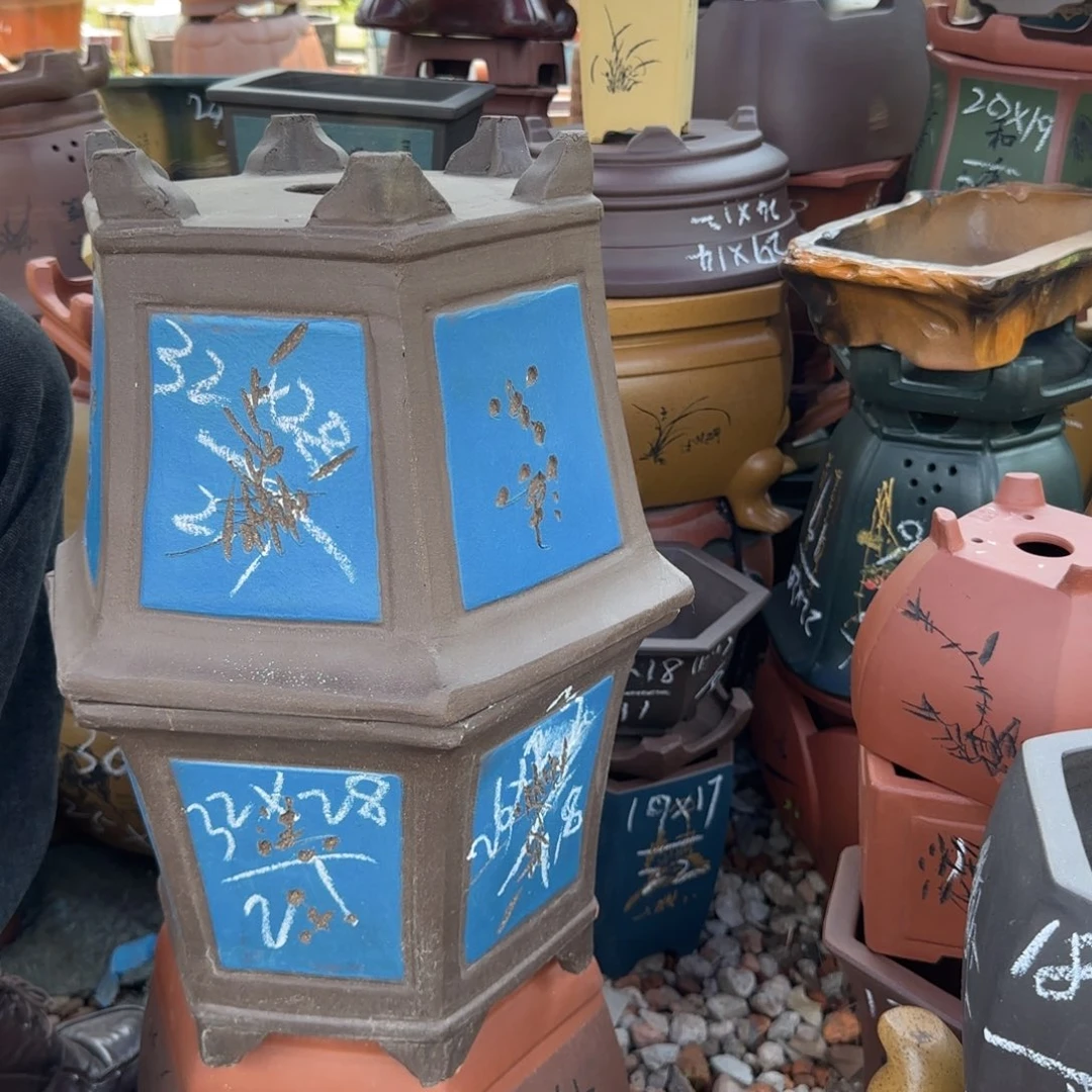 紫砂花盆紫砂花盆花盆盆景盆栽瑕疵