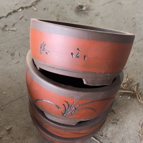 紫砂花盆50-4。      18-8.5