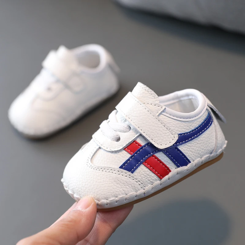 春秋季婴儿鞋男女童单鞋一岁宝宝鞋子防滑小童学步鞋不掉鞋小白鞋