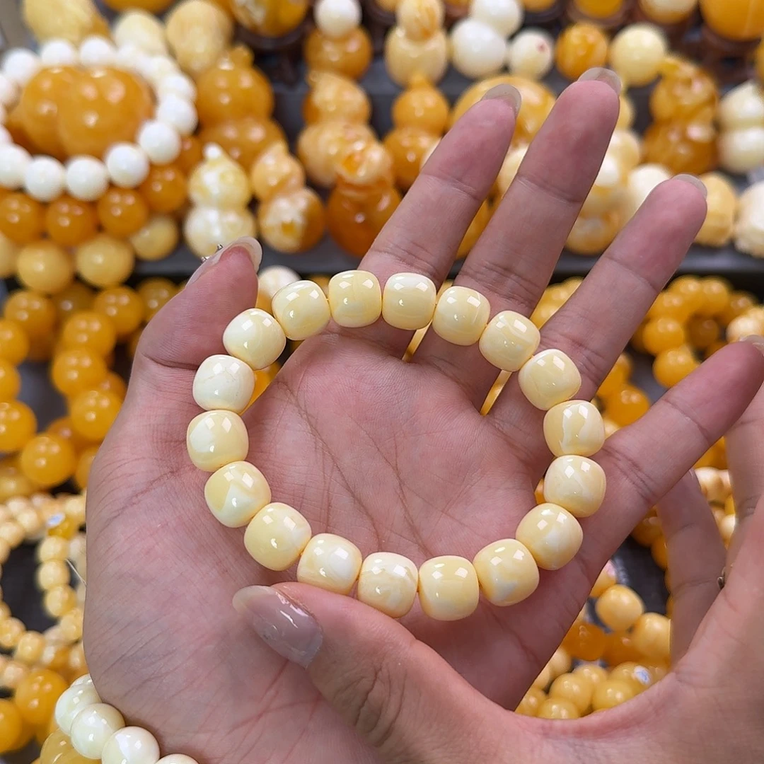 蜜蜡未镶嵌珠宝奇石同料13mm