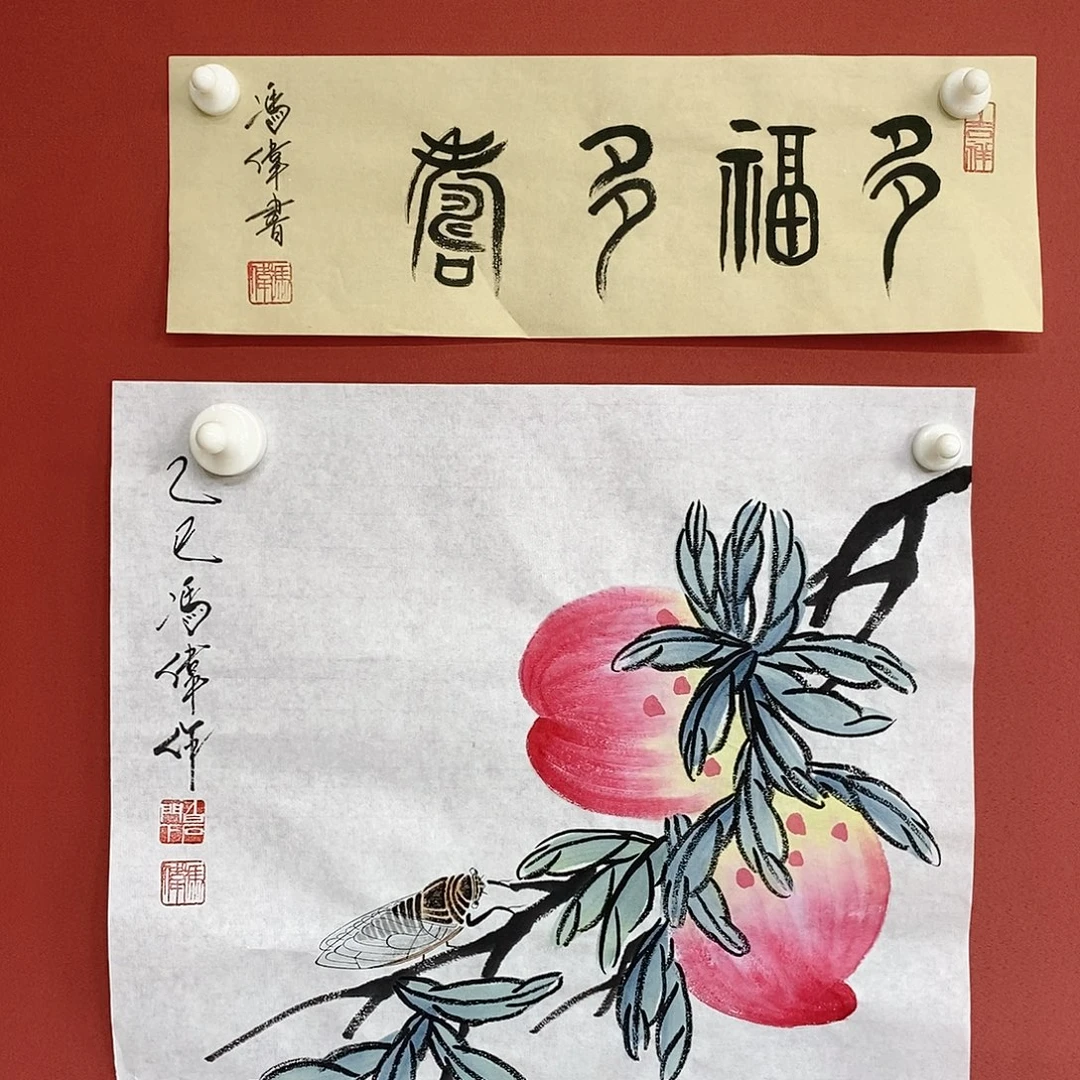 国画冯伟老师作品路