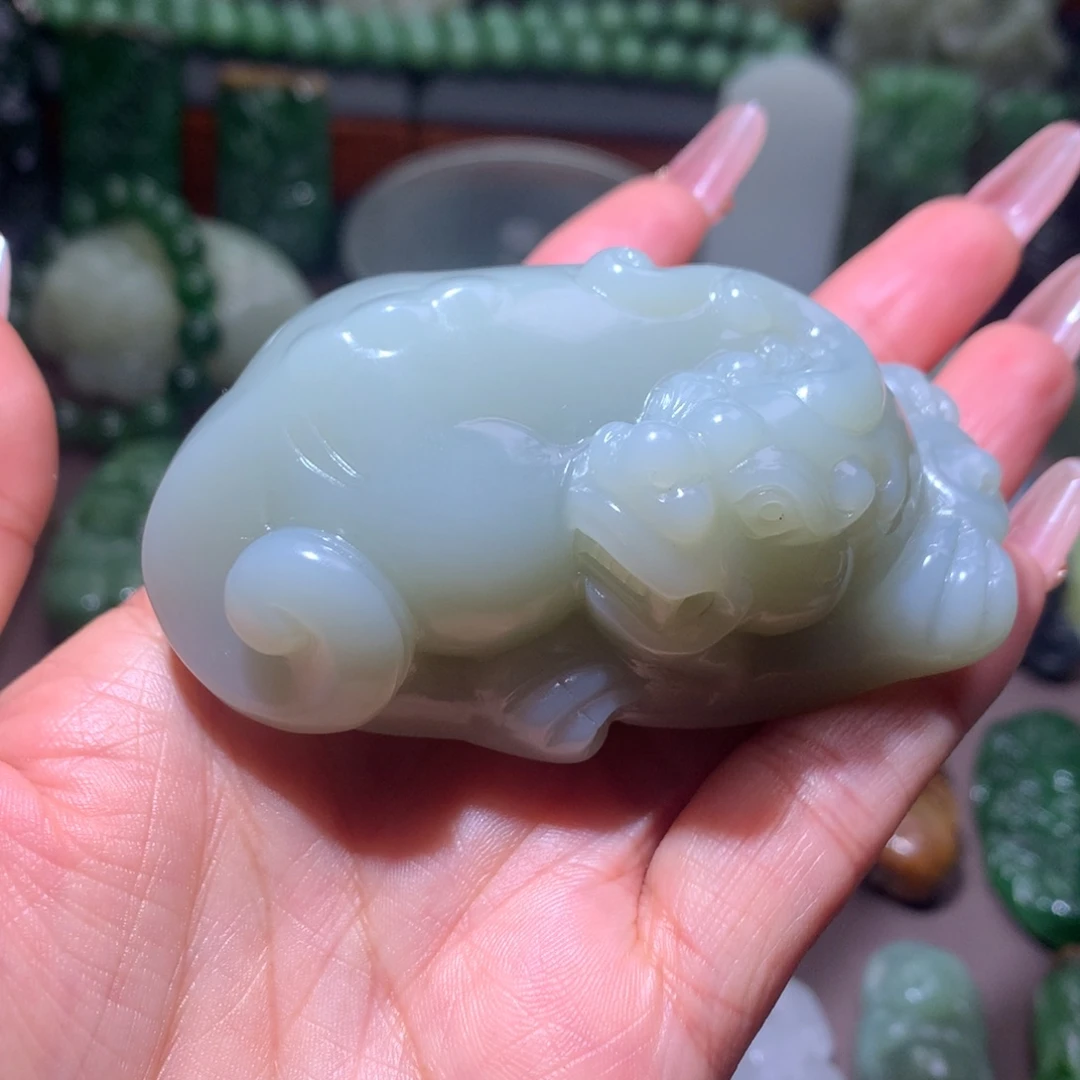 颈饰未镶嵌和田玉开**心