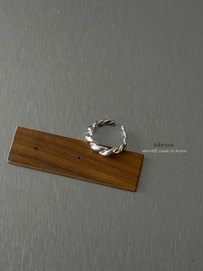 925银戒指 麻绳戒指  31153