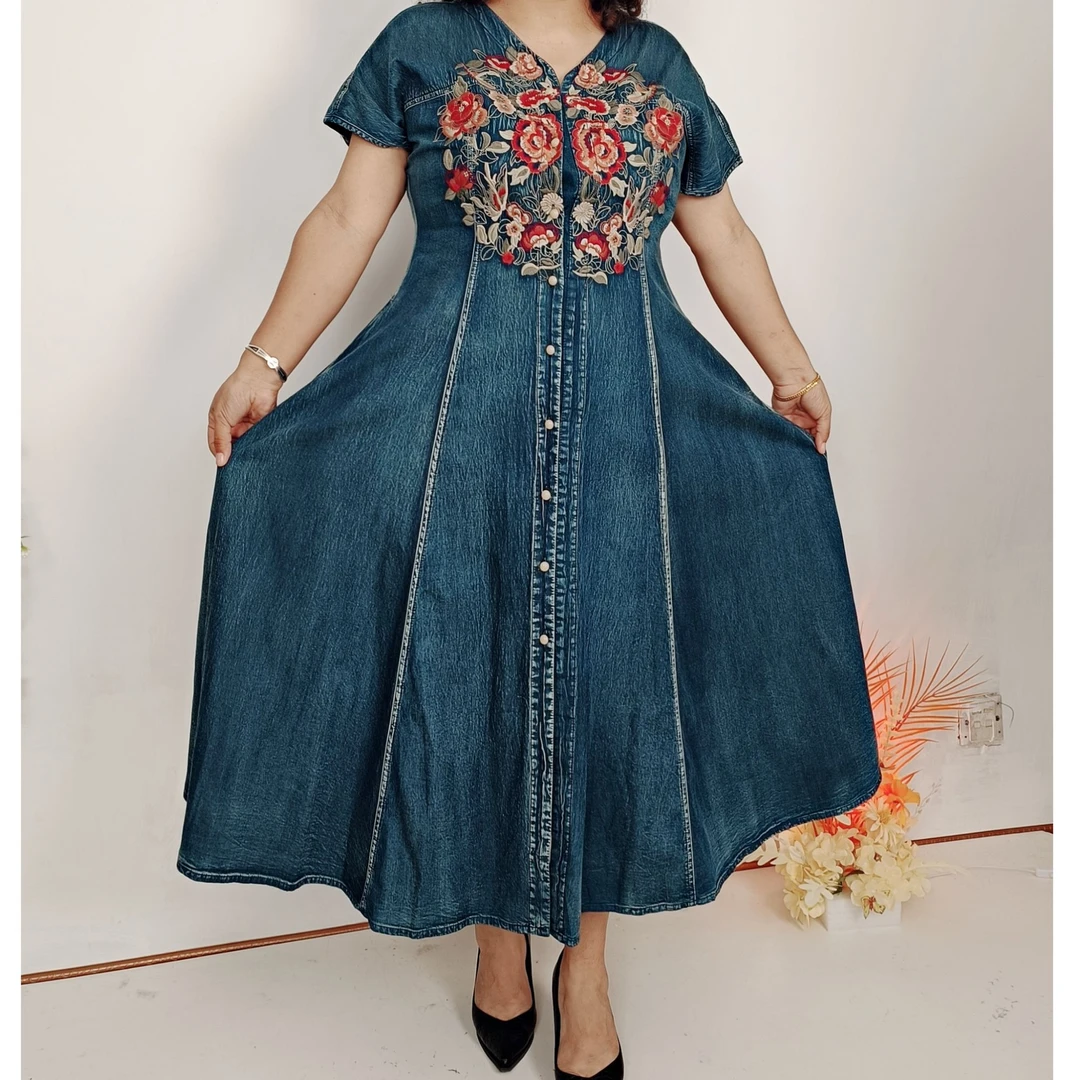 aliya牛仔长裙288