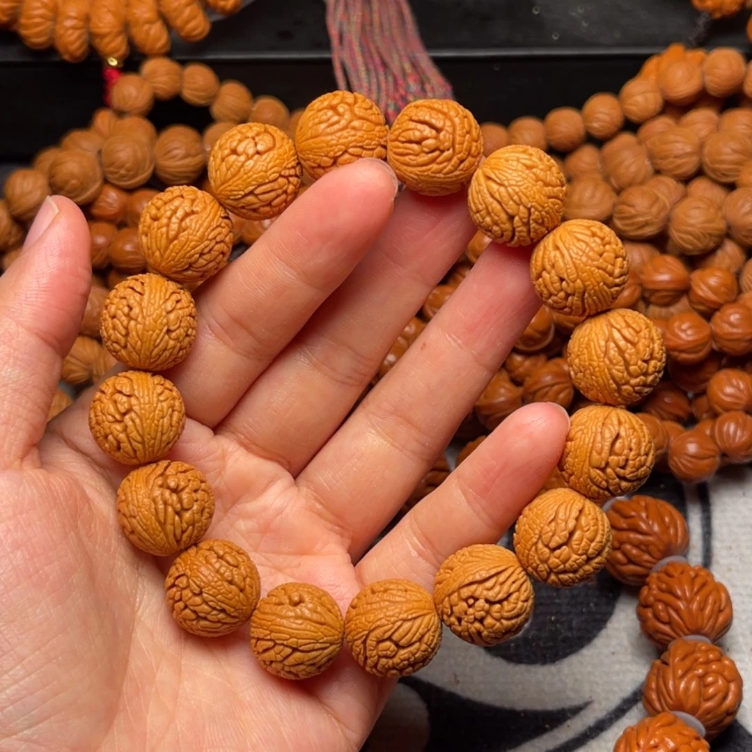 桃核手串龙纹桃核