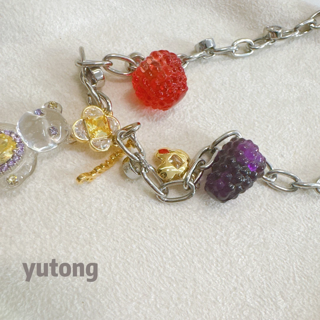 铜合金锆石项链 【雨桐轻奢饰品】设计款项链YT03378