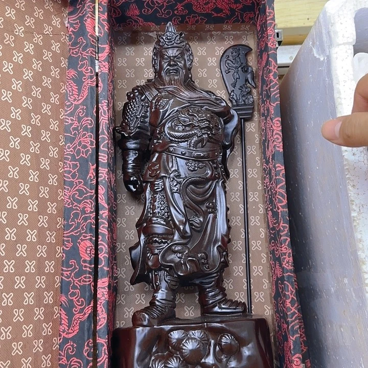 木黑檀木40横刀关公