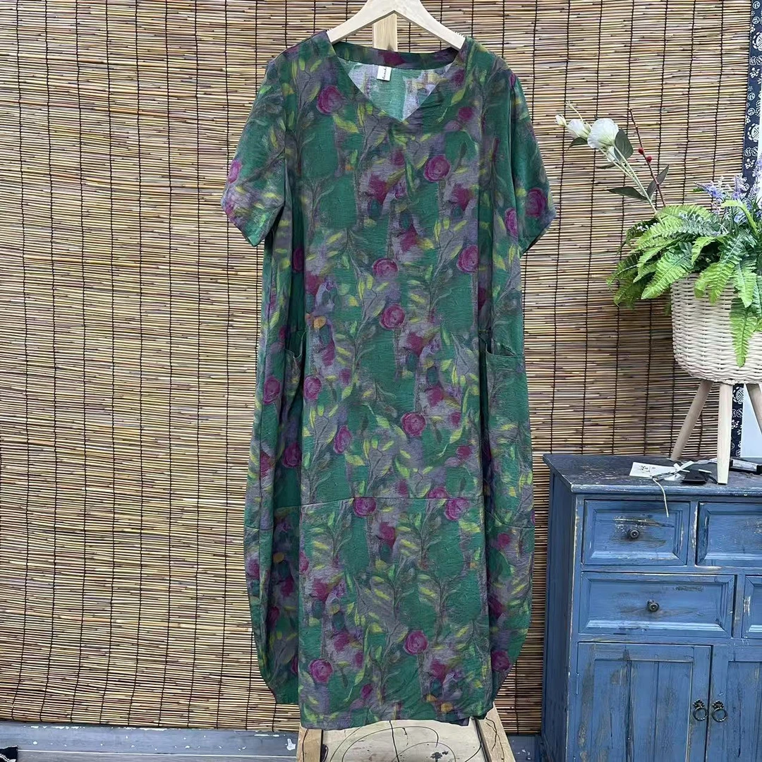 14970新款夏季优雅大气清凉减龄连衣裙QZ