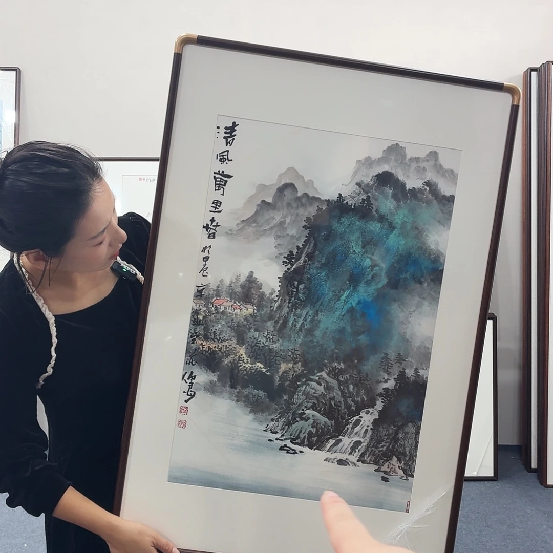 国画手绘作品90-60尺寸