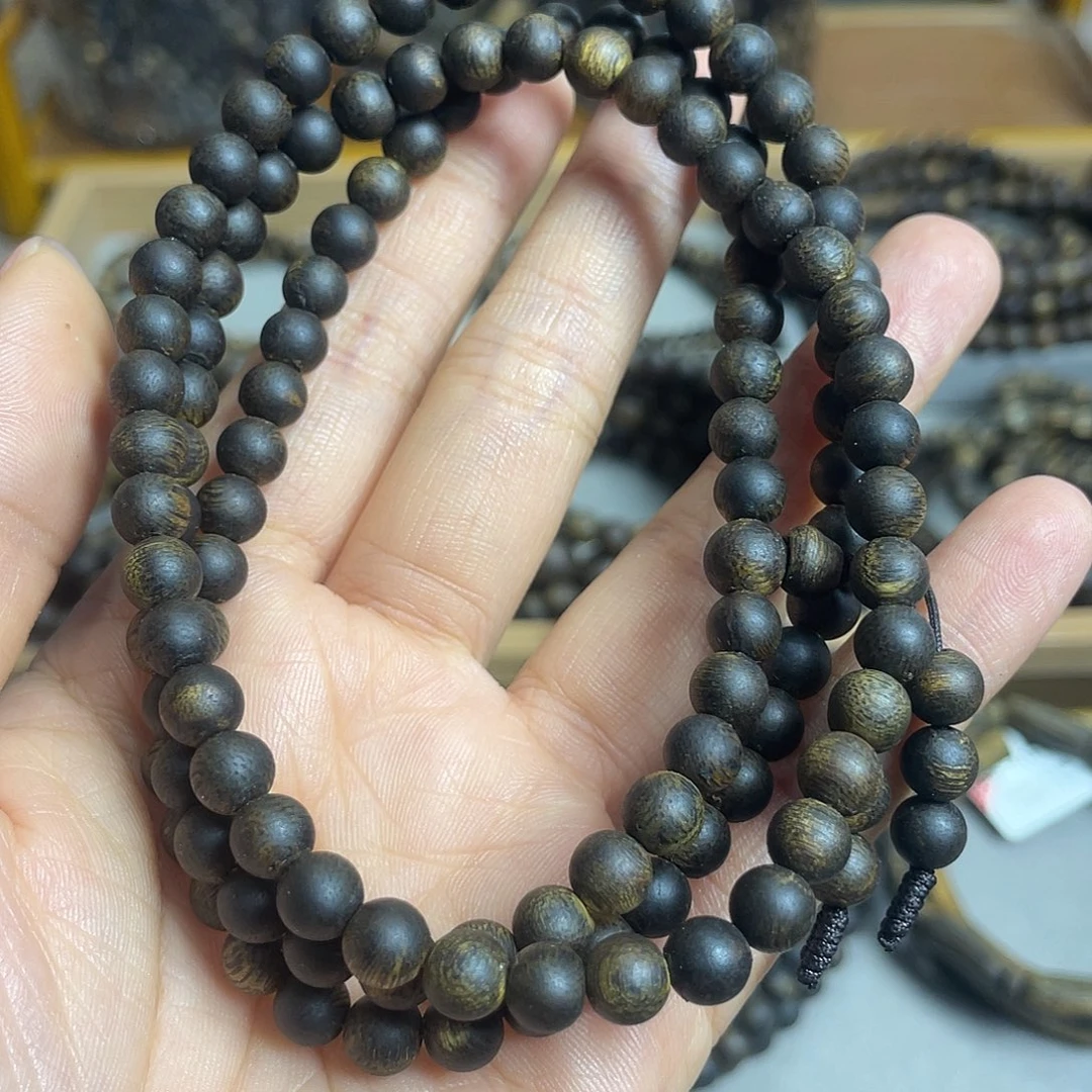 最***组沉香沉香碎屑棋楠沉香老料多圈6mm沉水级花香蜜香