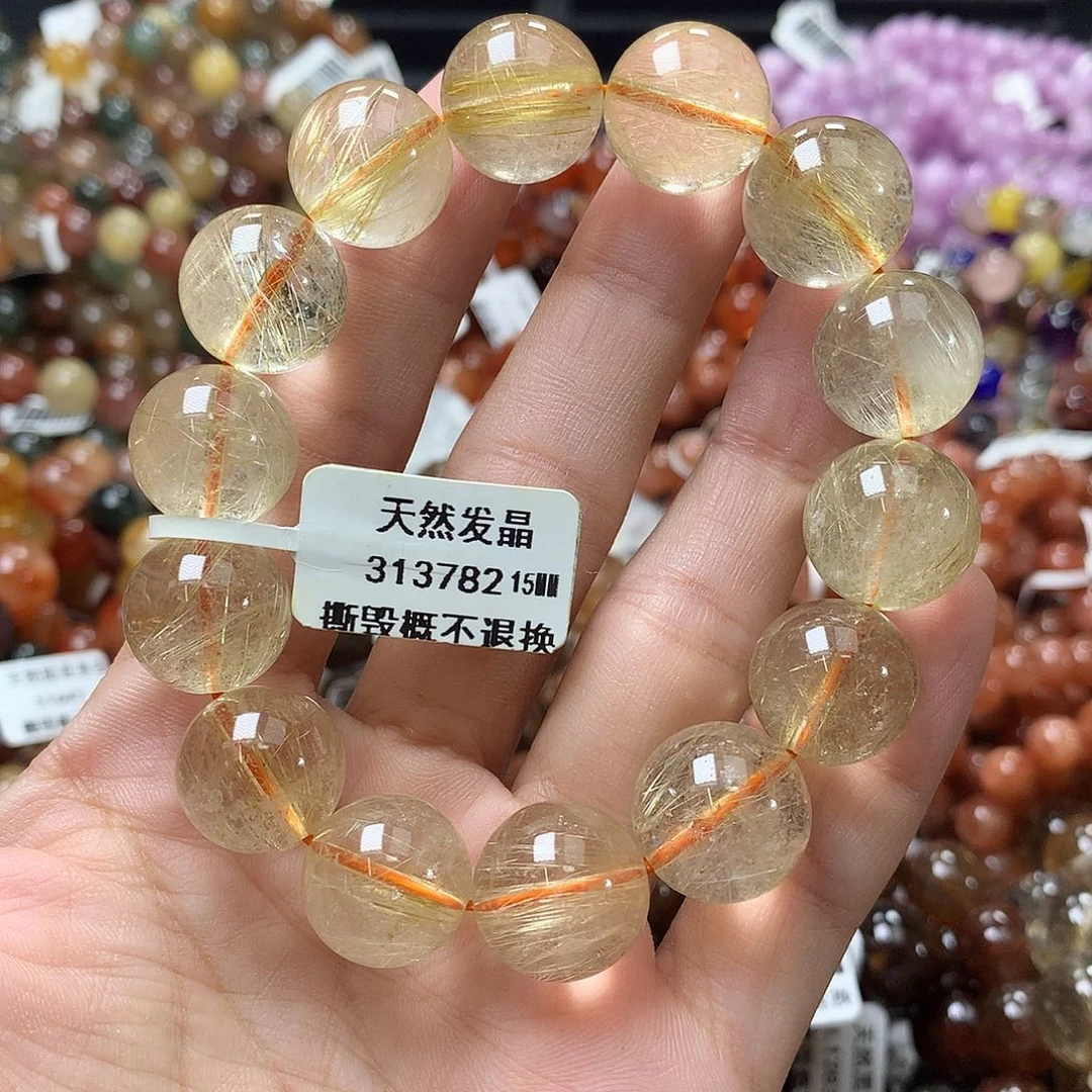 发晶手链未镶嵌，，，