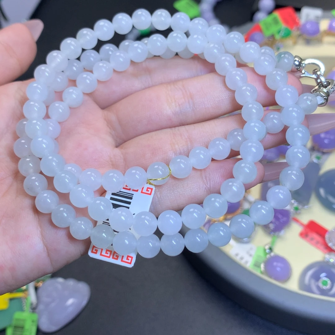 翡翠未镶嵌颈饰天然