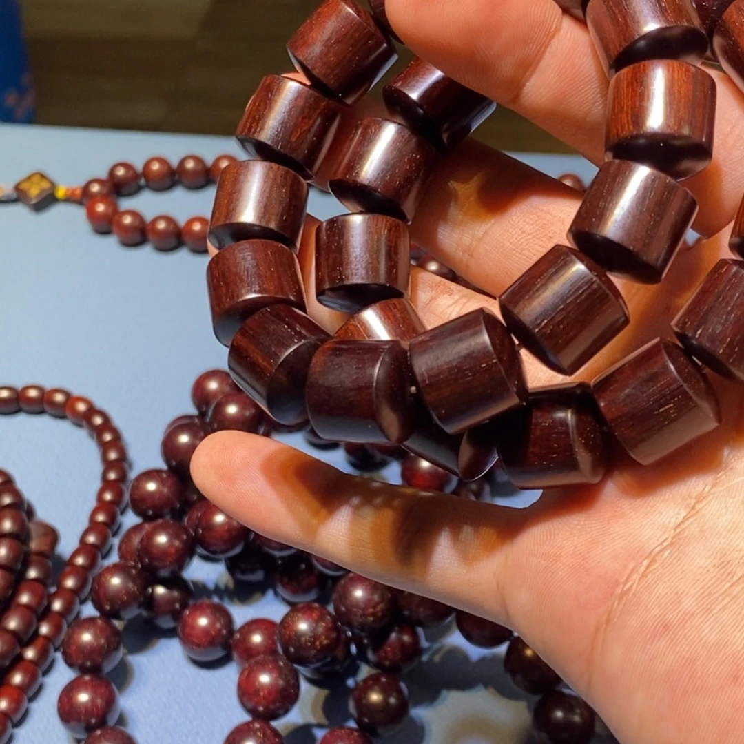 小叶紫檀手串/手链1.5直切