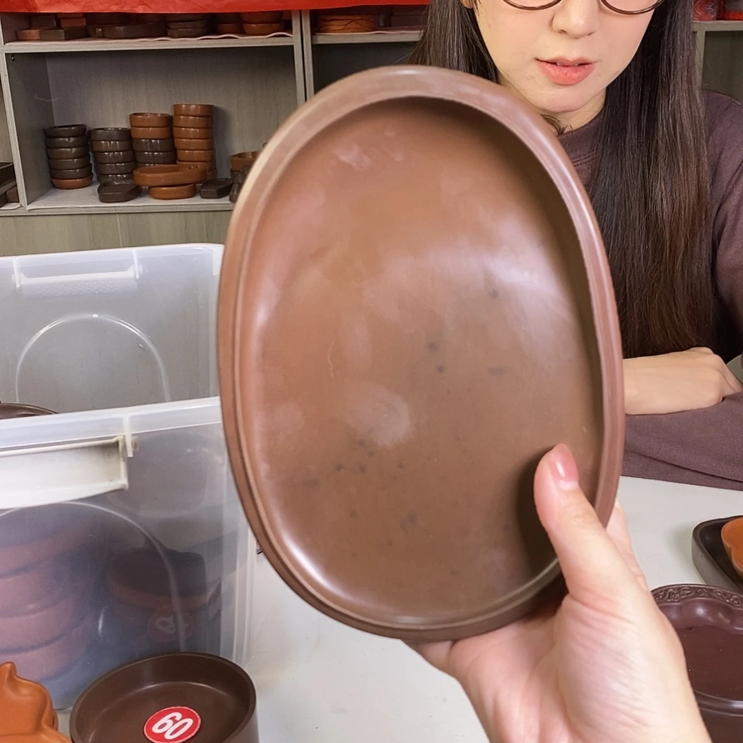 微瑕八寸大椭圆澄泥