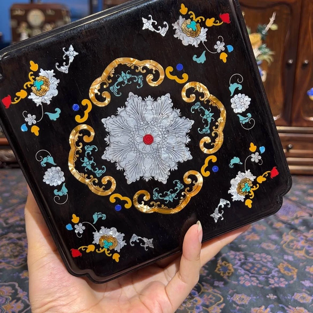 【闪购商品】黑酸枝木类成套家具盒子