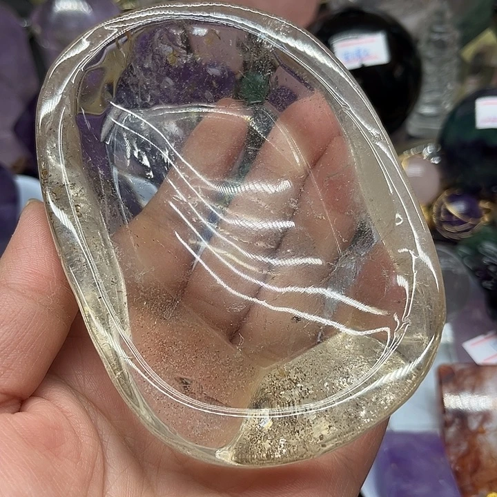 未镶嵌珠宝半成品水晶329克水晶碗