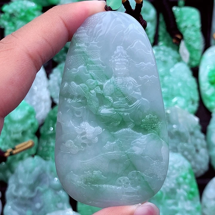 翡翠未镶嵌吊坠(不含链)