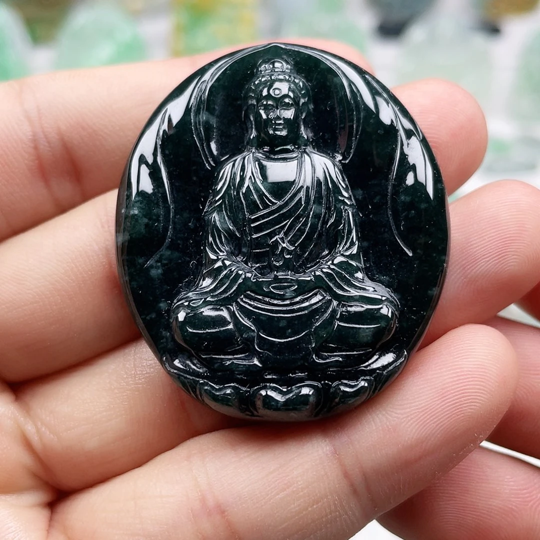 翡翠颈饰未镶嵌大日