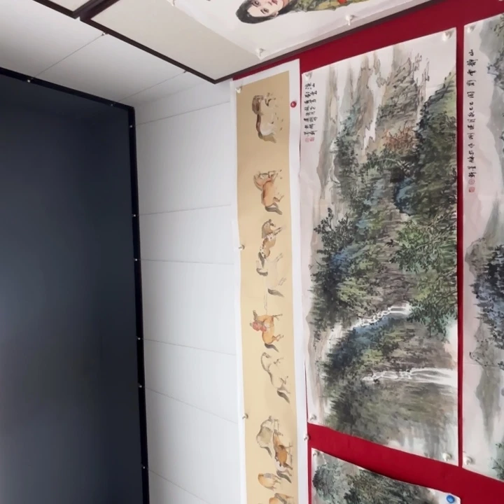 国画绘画作品多次参加全国180.70