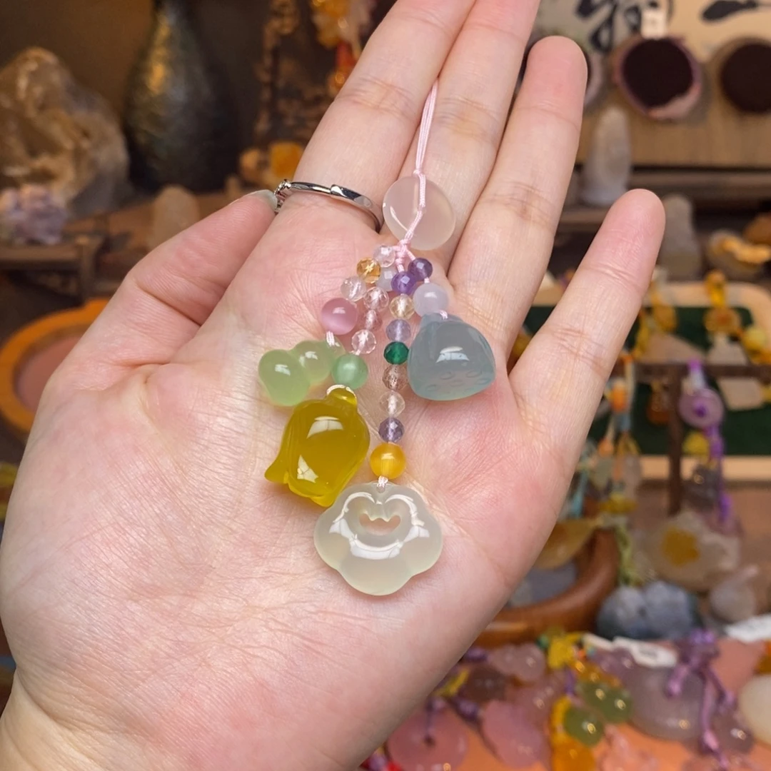 玛瑙/玉髓未镶嵌车挂