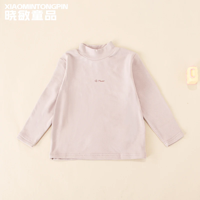字母图案打底女童T恤3C3387