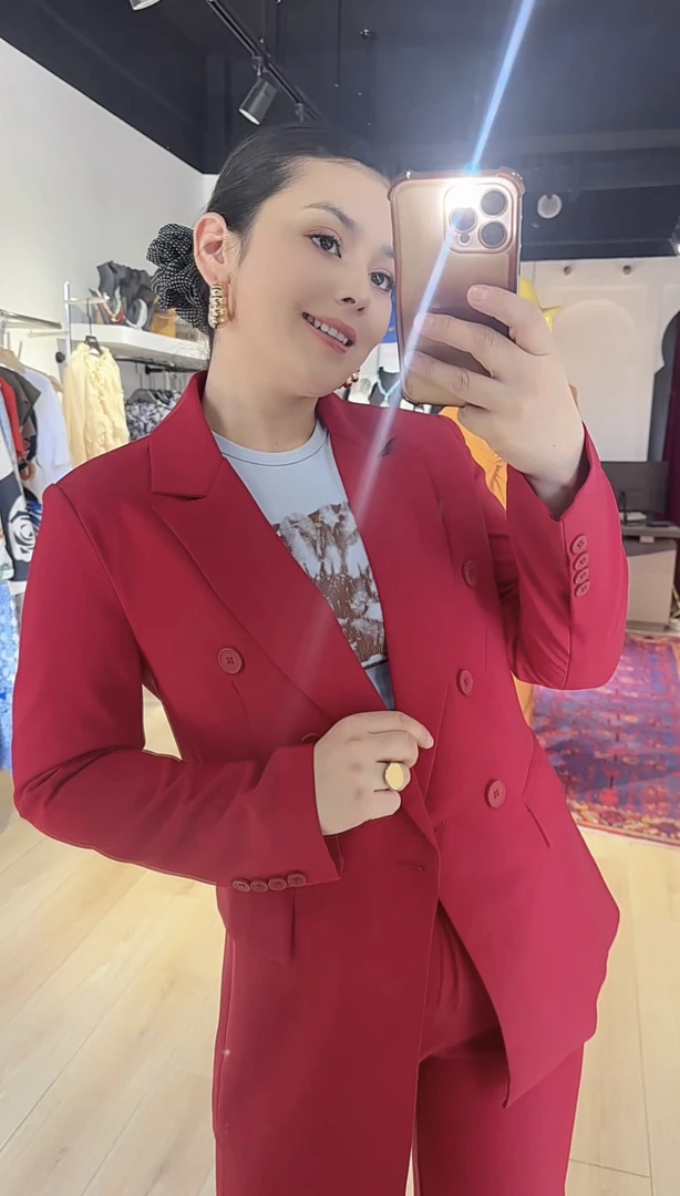 高级时尚感西装外套裤子