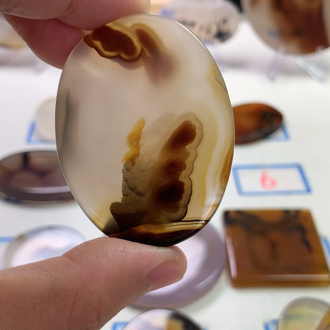 未镶嵌玛瑙/玉髓珠宝半成品