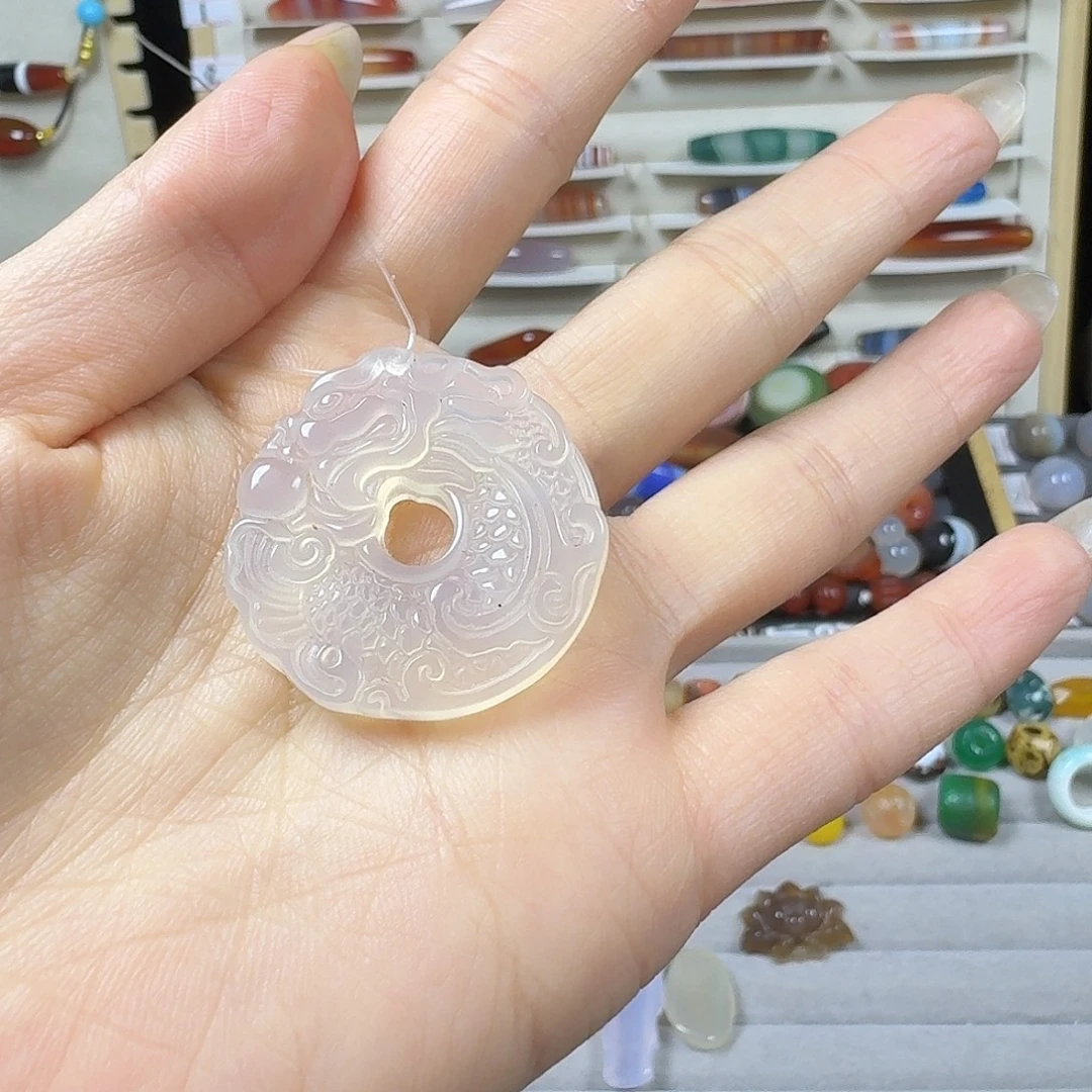 水***青玛瑙/玉髓未镶嵌天然玛瑙