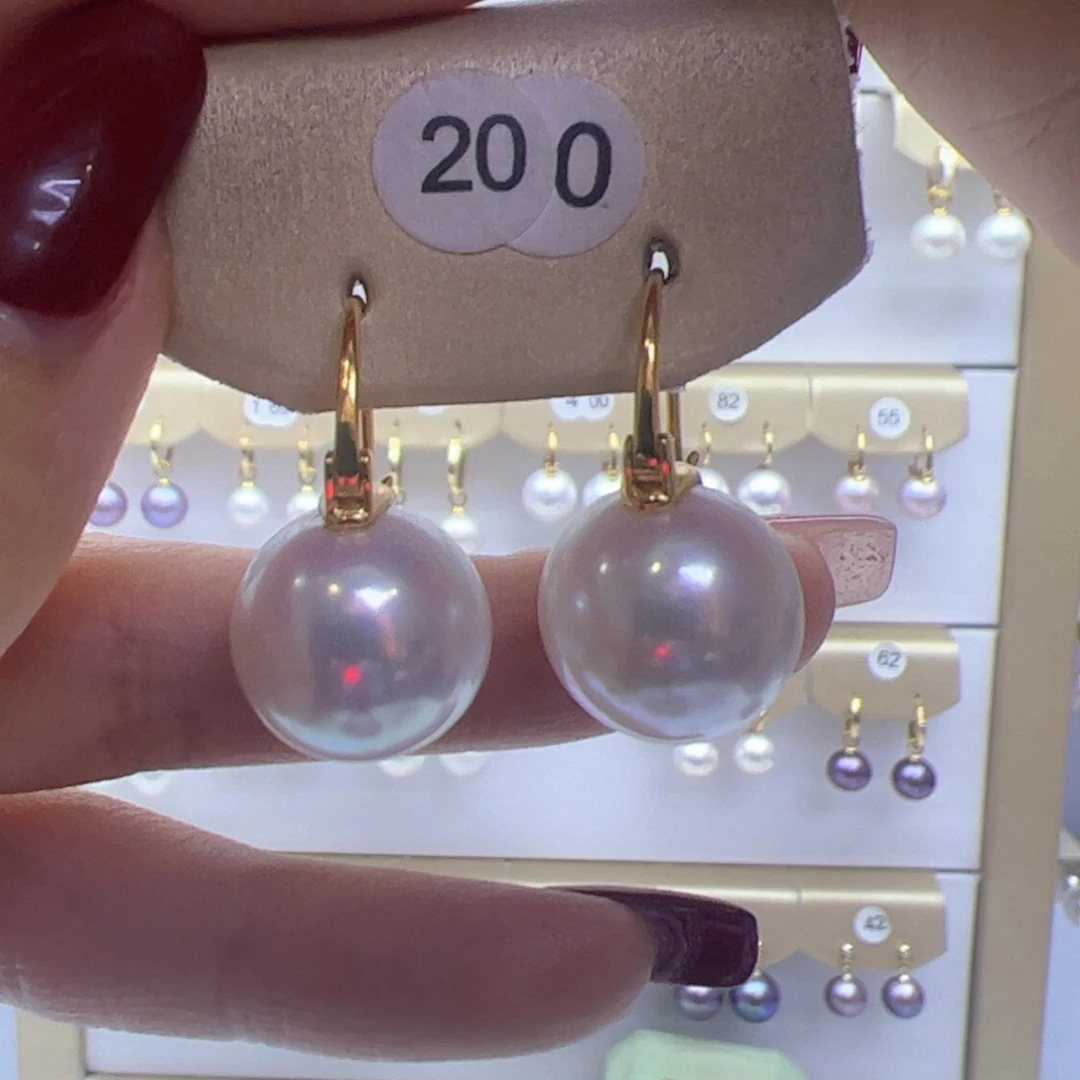 淡水珍珠耳饰银S925镶嵌