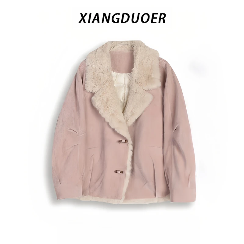 新款轻熟氛围感短款毛领棉服女装2026冬季甜美休闲随意搭配外套